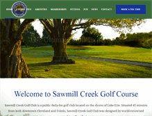 Tablet Screenshot of golfsawmillcreek.com